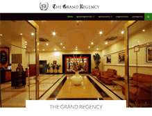 Tablet Screenshot of hotelthegrandregencyrajkot.com